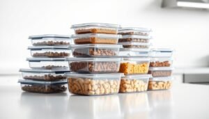 Freezer-Safe Meal Prep Containers for Storing Pet Meals