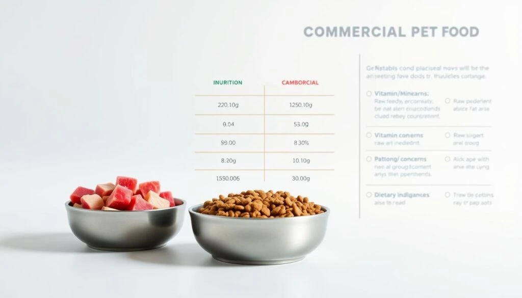 Raw vs. Commercial Pet Food Comparative Analysis