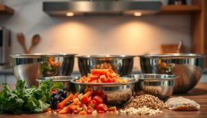 Stainless Steel Mixing Bowls for Making Pet Meals