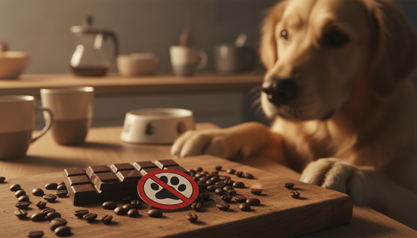 dangerous foods for dogs chocolate and caffeine