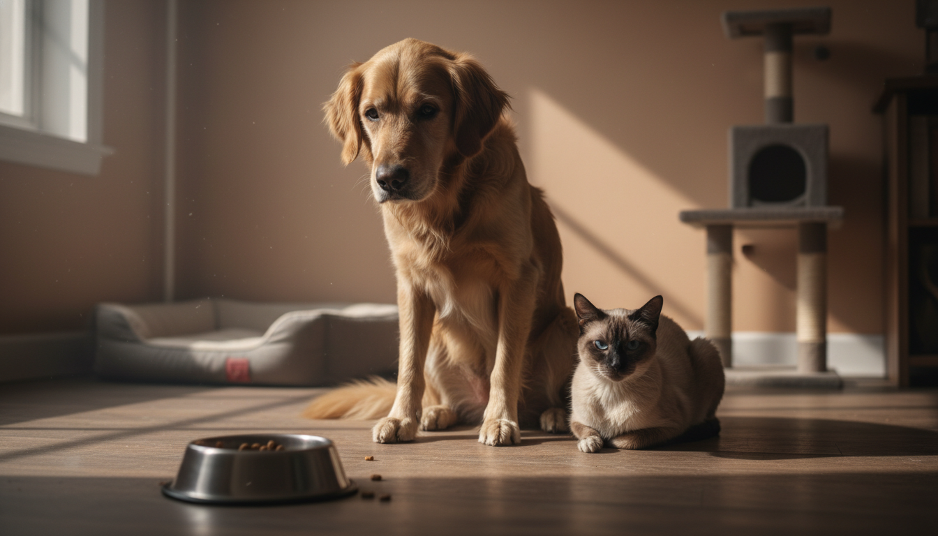 malnourished pet symptoms and loss of appetite in dogs and cats