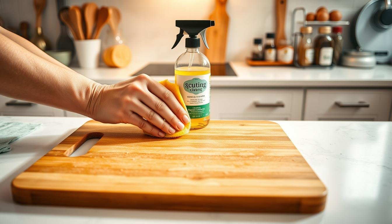 non-slip cutting board cleaning